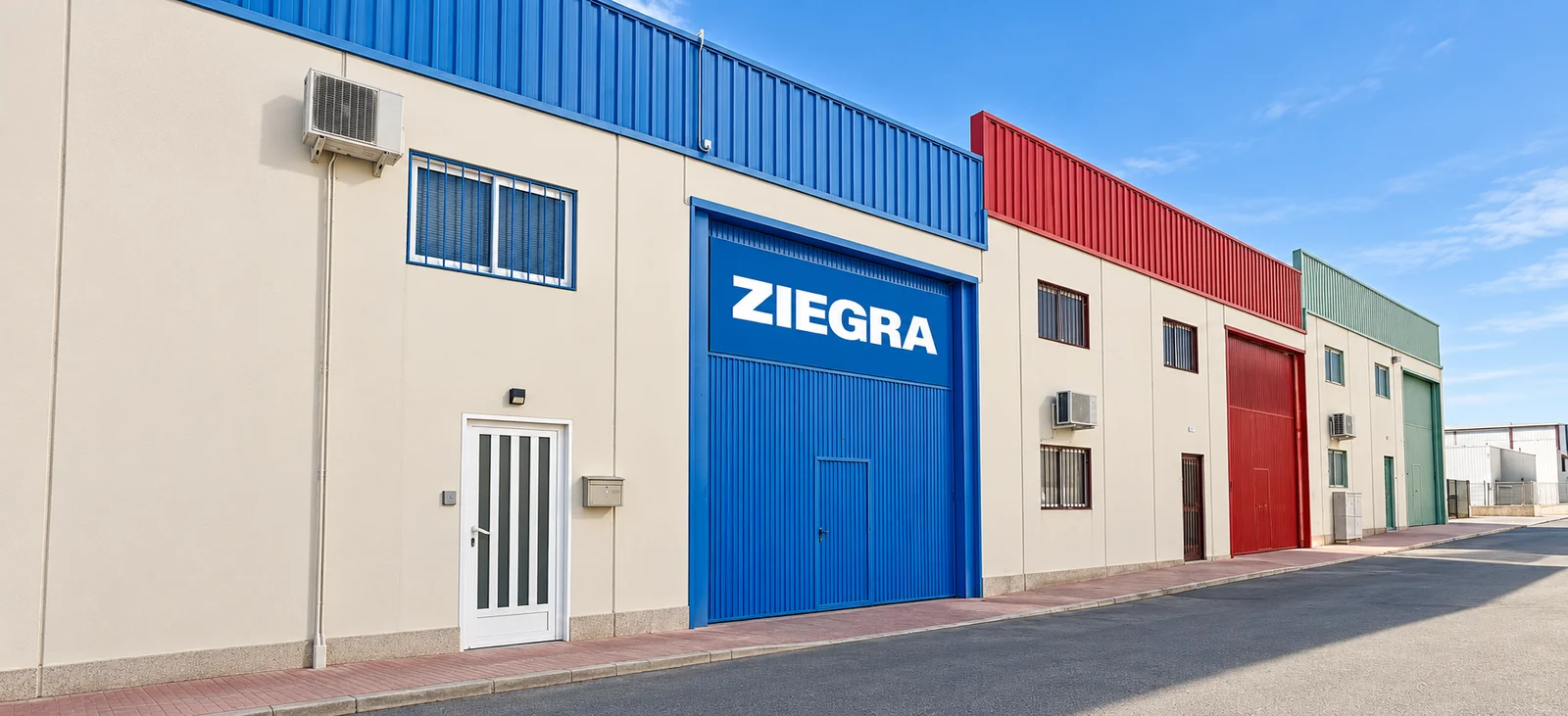 Fachada de ZIEGRA España en Lorquí, Murcia
